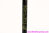 Vintage Silca Super Pista Floor Pump: Wooden Handle - Brass Head & Nut - Yellow Vertical Logo (EXC+ Works Perfectly)