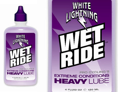White Lightning Wet Ride Chain Lubricant: 2oz