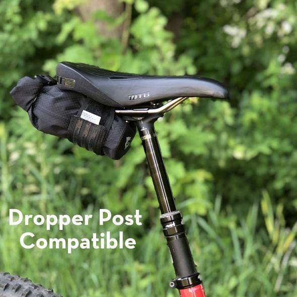 Wolftooth B-Rad Roll-Top Bikepacking Bag: 1.1L - Strap & Bolt On Mount - Black (NEW)