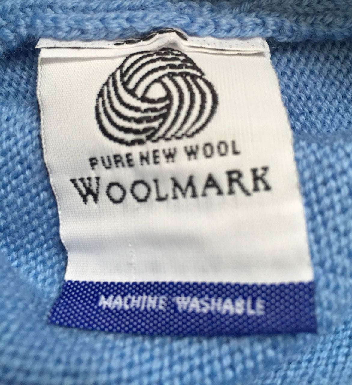 Bianchi Wool Trainer / Apres Sweater: Blue - Vintage Styled  - XL to XXL US