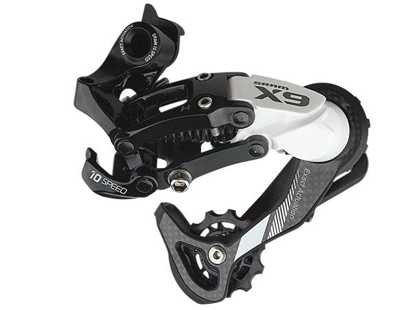 NEW Sram X9 10-speed Rear Derailleur: White/Carbon, Long Cage